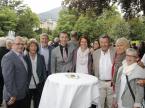 Edi Koller, Präsident der AGVS-Sektion Glarus (mitte) mit Frau und weiteren Gästen